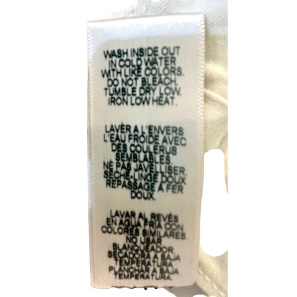 Frame Jean Womens 25 White Ankle Le Skinny De Jeanne Low Rise Stretch 5 Pocket - Picture 7 of 7